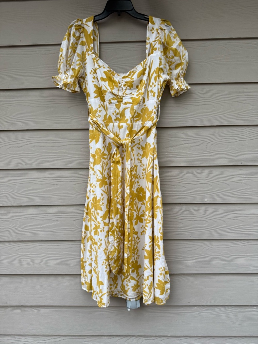 Cleobella Fresia Midi Dress Floral Lemon Yellow - Picture 3 of 12
